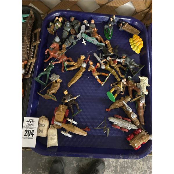 Vintage Metal Toy Soldiers