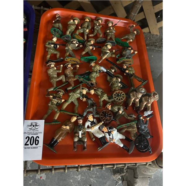 Vintage Metal Toy Soldiers