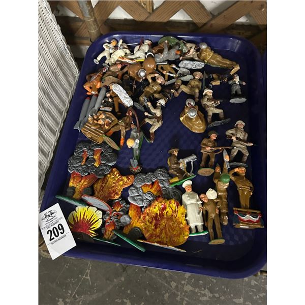 Vintage Metal Toy Soldiers