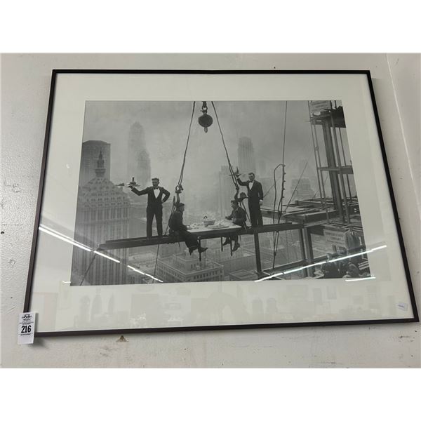 Dining On The High Rise Beam Framed Photo - 30"  X  36"