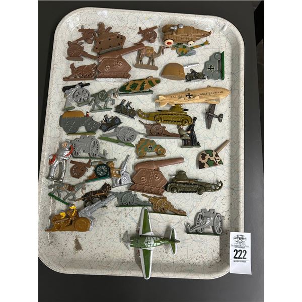 Vintage Metal War Toys Planes/Tanks/Chariots/Figurines