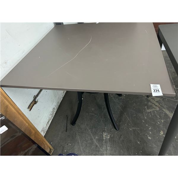 Alum. 4 Top Pedestal Dining Table