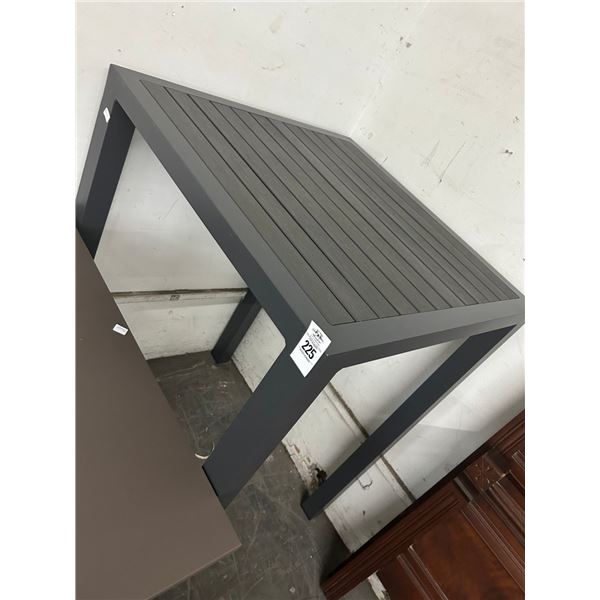 Grey Plank Top High Bar Table