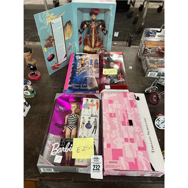 5-Barbie Collector Dolls - 5 X $
