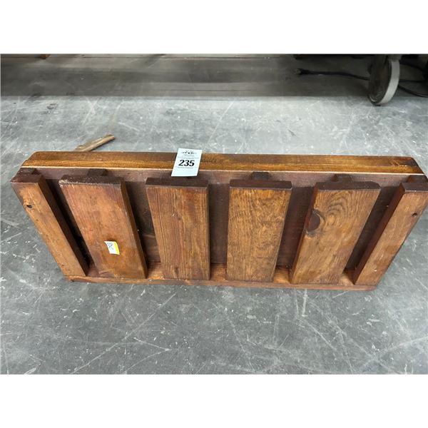 Oak Wine Glass Rack