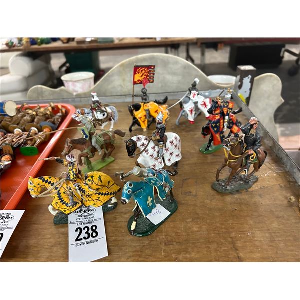 9-Vintage Metal Toy Soldier on Horse