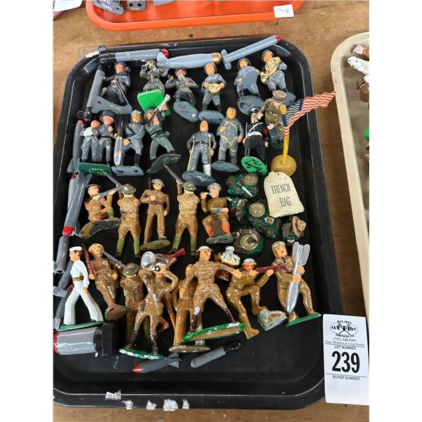Vintage Metal Toy Soldiers
