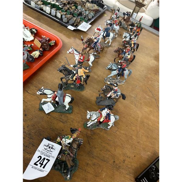 16-Vintage Metal Toy Soldier On Horse - 16 X $