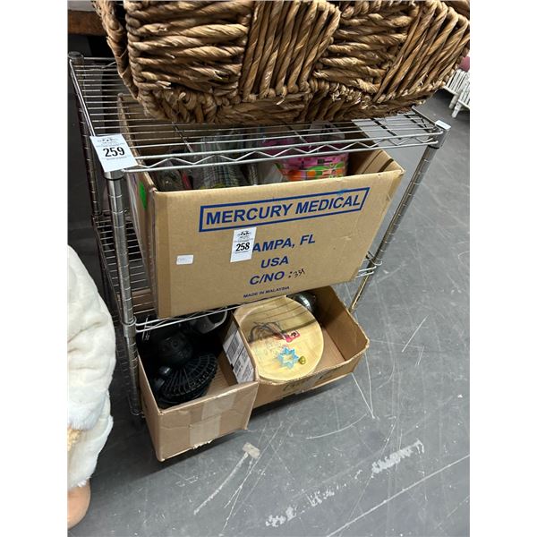 Small Wire 3 Shelf Storage Rack