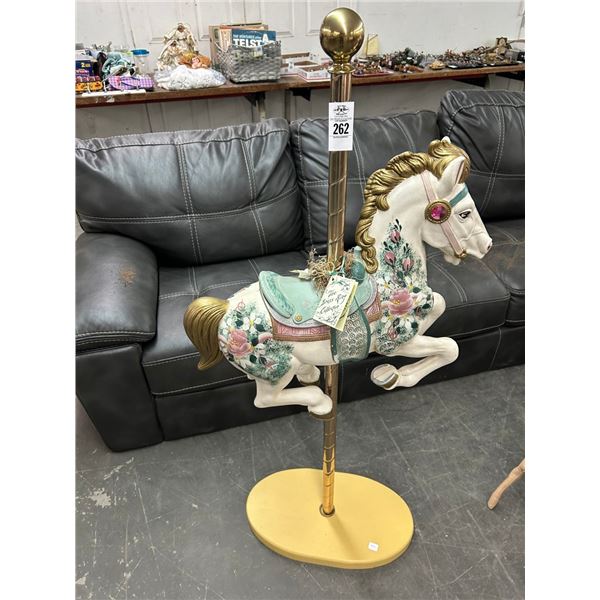 Brass Ring Collection Carousel Horse - 4'  T