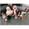 Image 1 : Plush Figural   Mr.  &  Mrs.  Claus, Reindeer/Others