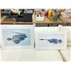 Image 1 : Unframed Alligator Wall Art - Artist Signed - 2