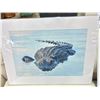 Image 2 : Unframed Alligator Wall Art - Artist Signed - 2