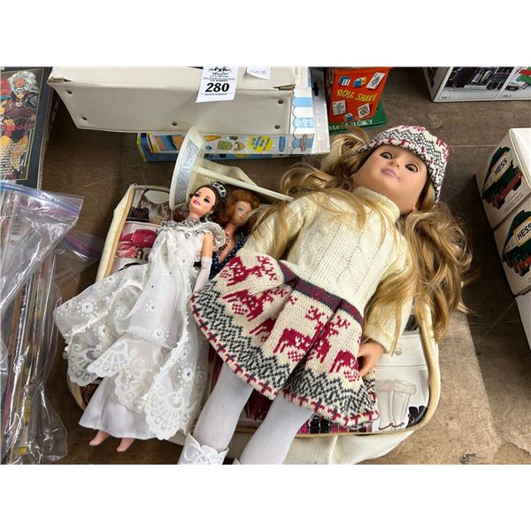 Vintage Bubble Blowing Monkey, Mr. Lucky, Barbie Doll Case, Game Doll, Accessories