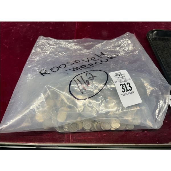 1162 Asst. 1900's to 1940's Mercury/Roosevelt Dimes