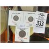 Image 1 : 1942 Mercury Dime, 1905 Barber Dime, 1927 Standing Liberty Quarter
