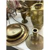 Image 3 : Brass Vase, Candlestand, Pitcher, Footed Bowl, Serving Trays