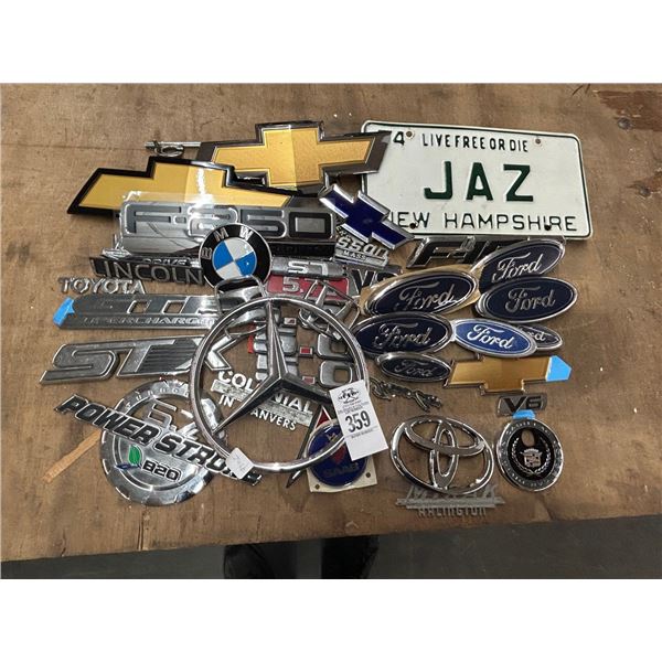 Asst. Auto Emblems Chevy/Ford/BMW/Others