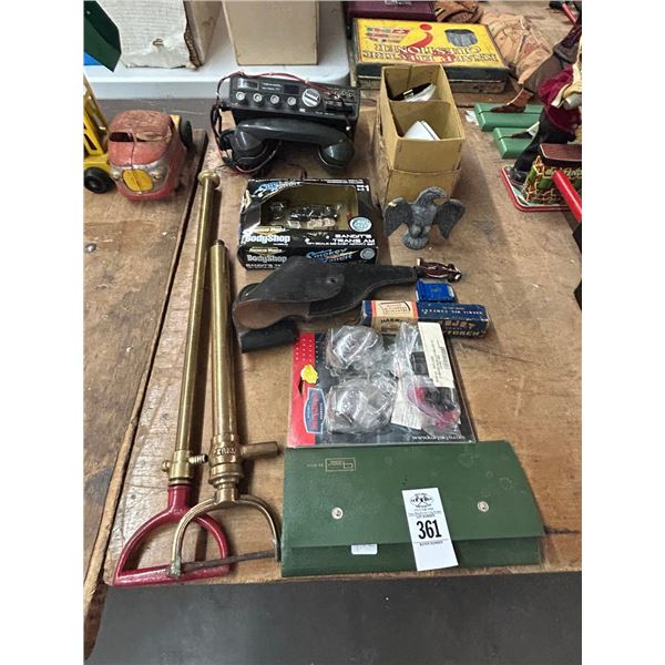 Protractors, Holsters, Trans Am Kit, Old Car Phone, Fire Levels