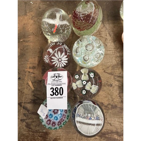 8-Art Glass Paperweight - 8 X $