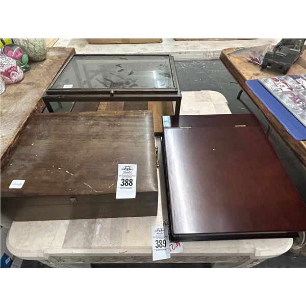 Portable Lecturn, Shadowbox Display, Utensil Box