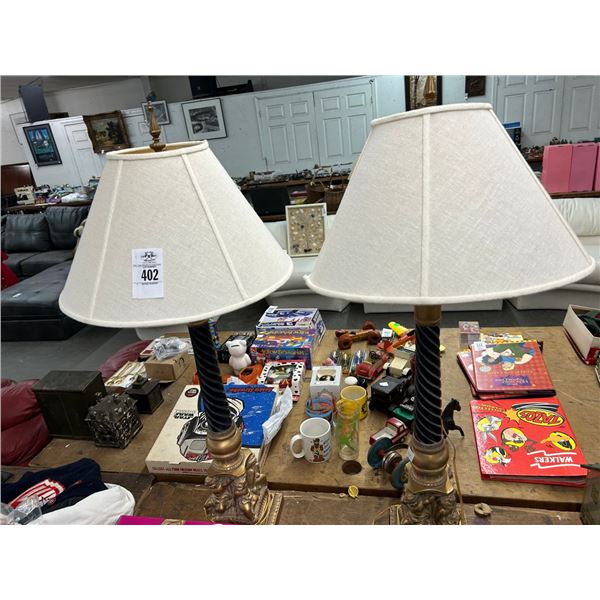 Cherub Base Lamps - Pair