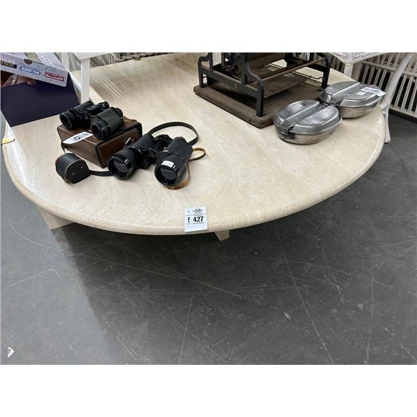 Large Granite Tear Drop Coffee Table