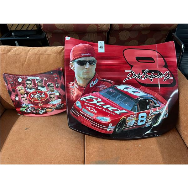 Dale Earnhardt Nascar Racing Car Hood Memorabilia