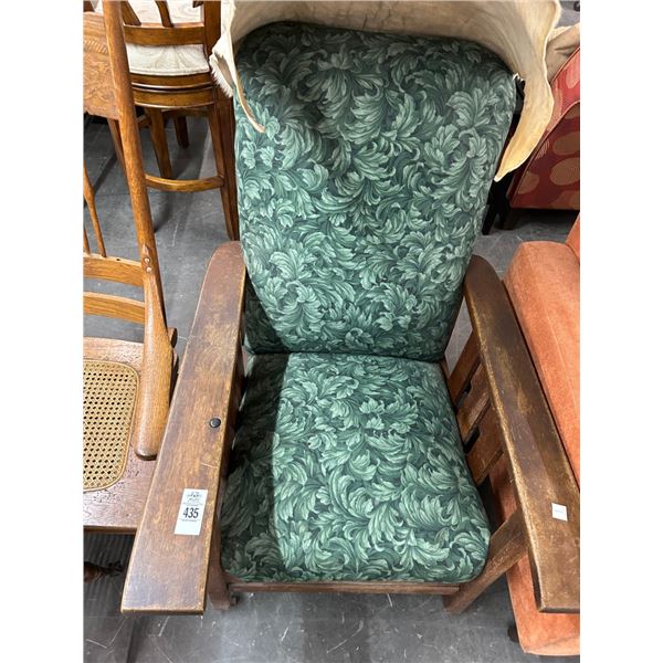 Vintage Oak Padded Armchair