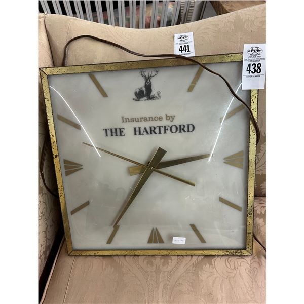 Hartford Insurance Vintage Deer Motif Clock