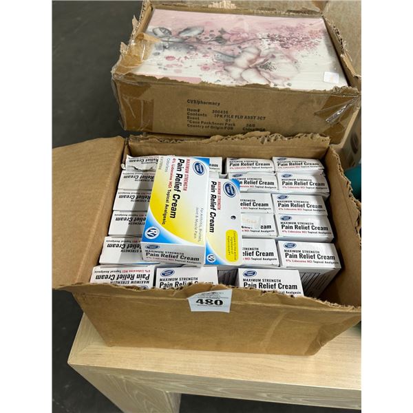 Topical Pain Relief Cream, File Folders