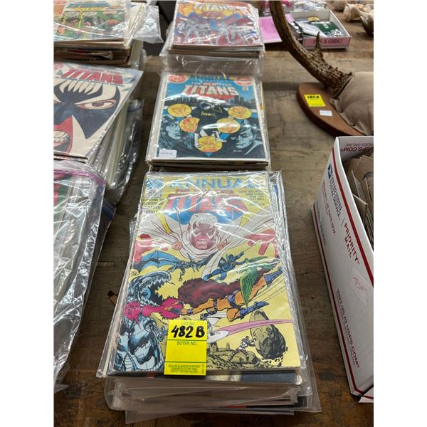 Row of Asst. Vintage Comics