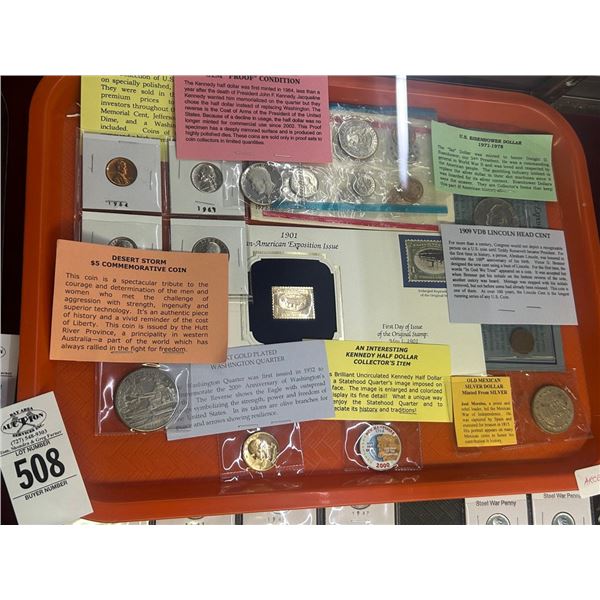 Kennedy Half Dollar, Ike Dollar, Proof Set, Lincoln, Mexican Silver Dollar, Desert Storm