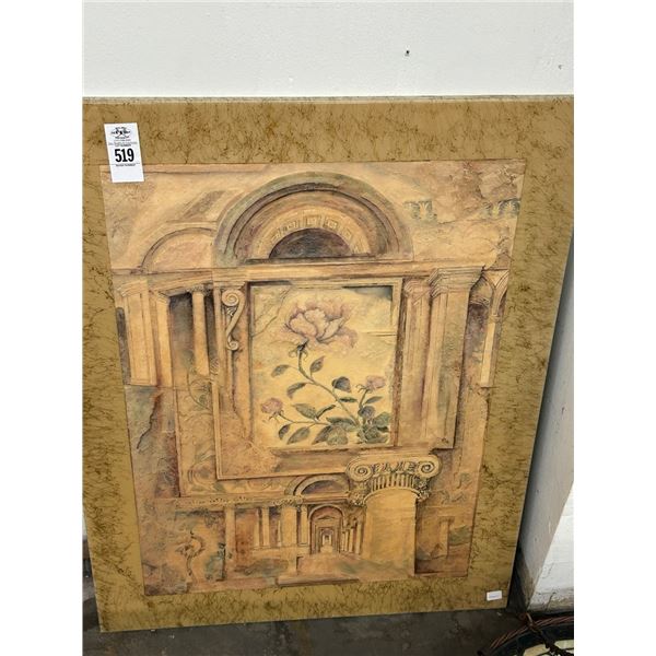 Resin Coated Decorator Wall Art/Table Top -  24"  X  30"