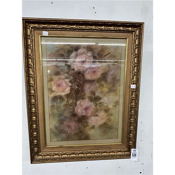 Framed Floral Wall Art -  20"  X  30"