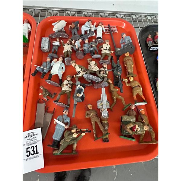 Vintage Metal Toy Soldiers