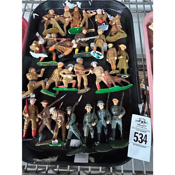 Vintage Metal Toy Soldiers