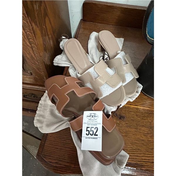 Hermes Size 36 Sandals - 2 Pairs - Not Authenticated