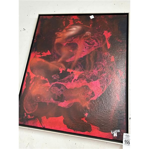 Abstract Wall Art of Woman - Signed Rousson