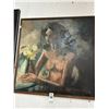 Image 1 : Oil On Canvas Nude Woman - Signed Barscofz -  30"  X  30"
