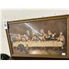 Image 1 : Framed Last Supper Art  15"  X  20"