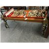 Image 1 : Brass Trim Cherry Hall Bench