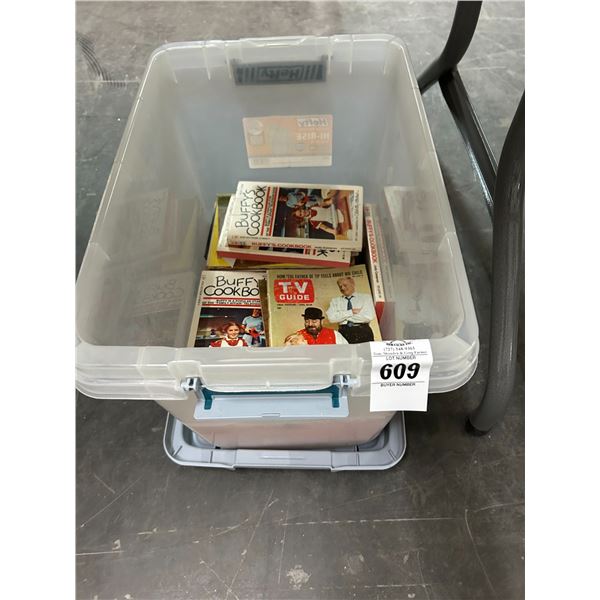 Vintage Buffy's Cookbooks, TV Book in Bin