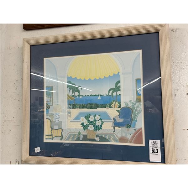 Framed Sea Scape - 18"  X  20"