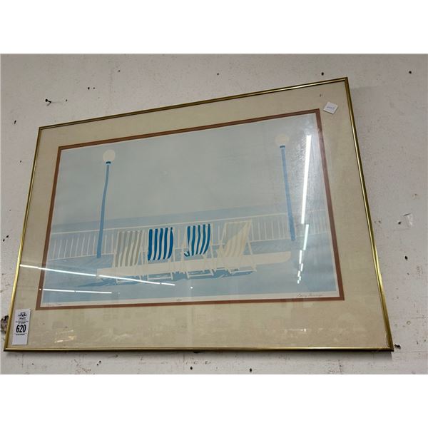 Framed Wall Art Opening Time - Artist Signed -  20"  X  30"