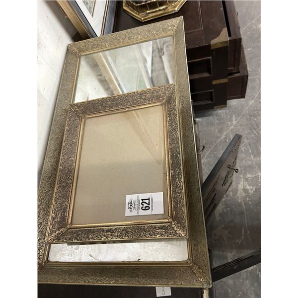 Ornate Cast Trim, Photo Frame, Mirrored Tray
