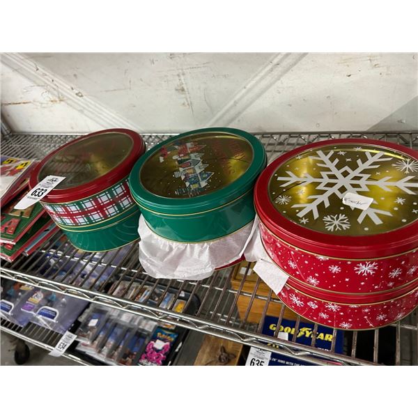 Holiday Tins, Christmas Décor