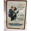 Image 1 : Vintage Navy Recruitment Poster - 24"  X  40"