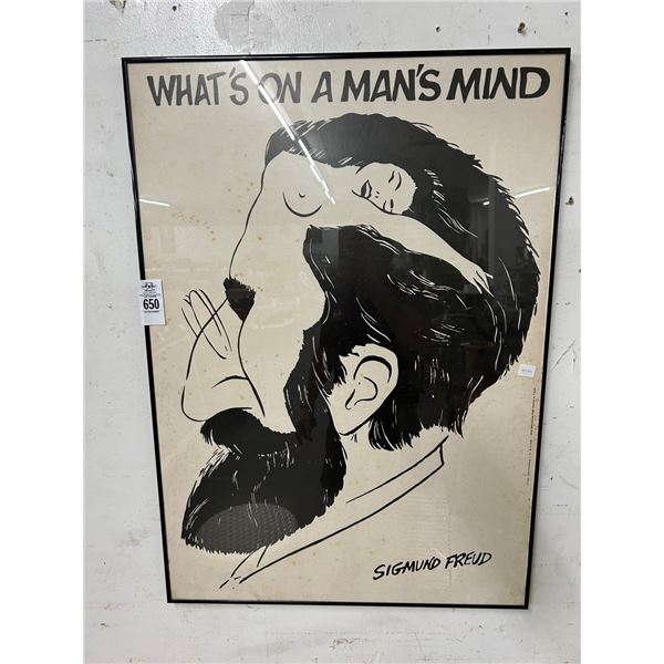 What's On A Man's Mind Poster by Sigmund Freud