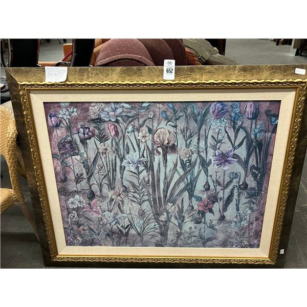 Large Framed Decorator Wall Art Bombay Floral by Bell Terre - 36"  X  40"